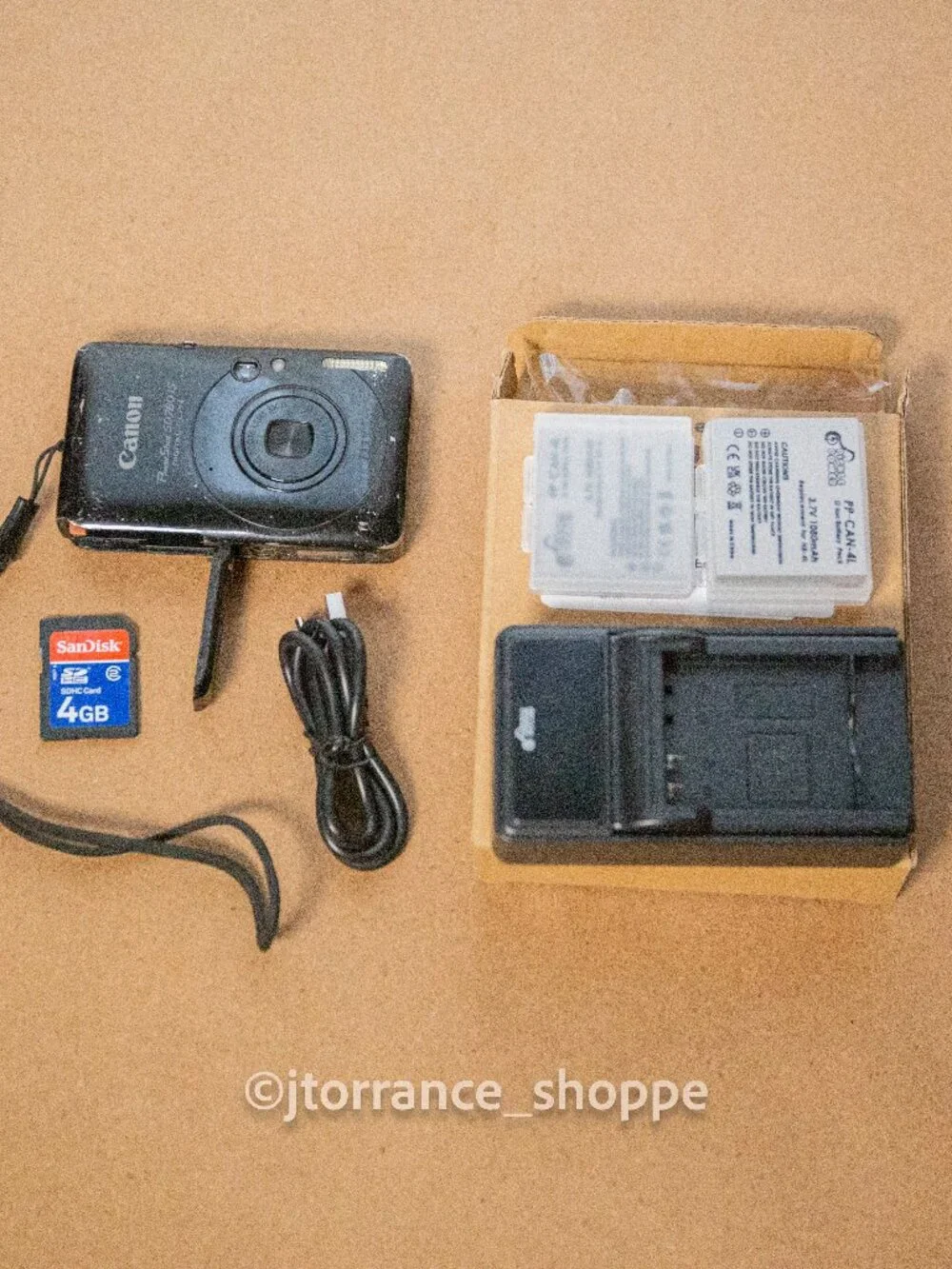 Canon PowerShot SD780 IS Digital Camera ELPH 12.1MP 2 Batteries Charger SD Works